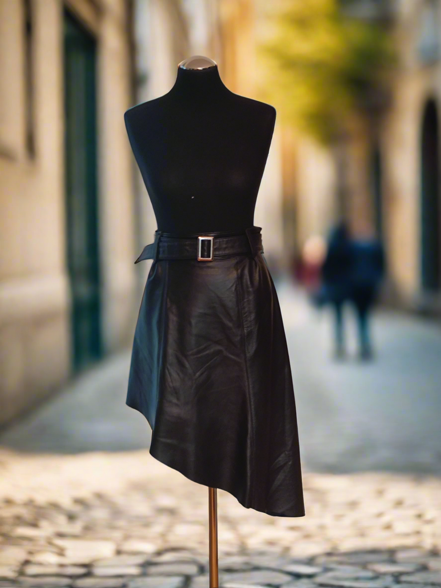 Leder Jupe Jaqueline