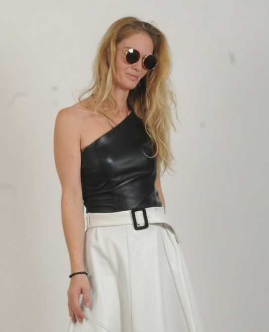 Leder Shirt Jaqueline